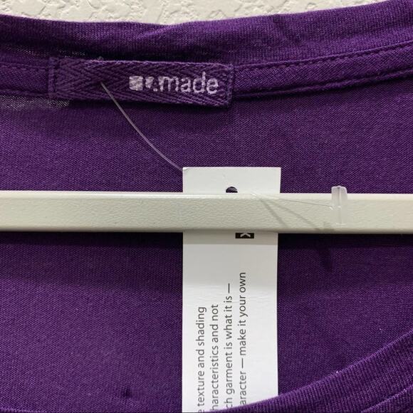 Women’s LA Made tee. Purple long sleeve shirt size S - Picture 6 of 11